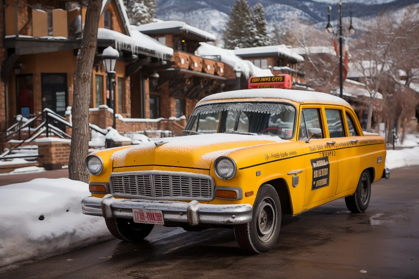 Taxi de Color Amarilla en Vail